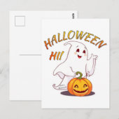 Carte Postale Bonjour ! Halloween (Devant / Derrière)