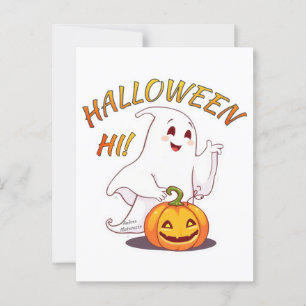 Carte Postale Bonjour ! Halloween