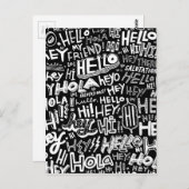 Carte Postale Bonjour Hola Bonjour (Devant / Derrière)