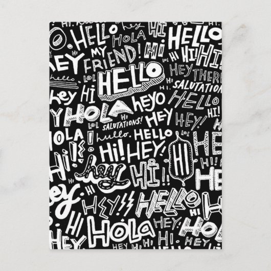 Carte Postale Bonjour Hola Bonjour (Devant)