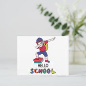 Carte Postale Bonjour l'école (Debout devant)