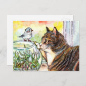 Carte Postale Bonjour Little Bird (Devant / Derrière)