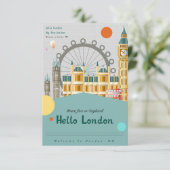Carte postale Bonjour Londres Holiday & Seasons (Debout devant)