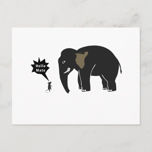 Carte Postale Bonjour Mate ! (Devant)