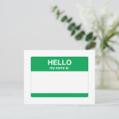 Carte Postale Bonjour, Mon nom est (Debout devant)