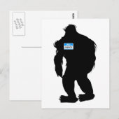 Carte Postale Bonjour, Mon Nom Est Sasquatch (Devant / Derrière)