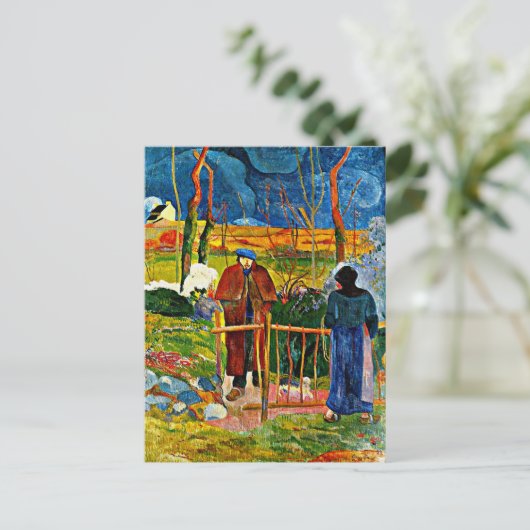 Carte Postale Bonjour, Monsieur par Paul Gauguin (Debout devant)