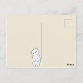 Carte Postale Bonjour Ours d'automne (Dos)