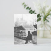 Carte Postale Bonjour Paris (Debout devant)