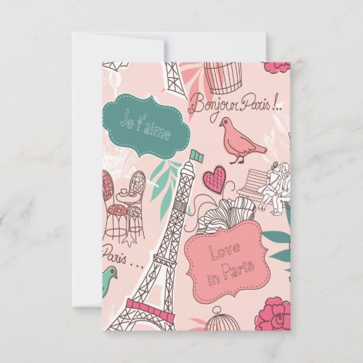 Carte postale Bonjour Paris Holiday & Seasons (Devant)