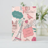 Carte postale Bonjour Paris Holiday & Seasons (Debout devant)