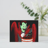 Carte Postale Bonjour pour l'anniversaire d'Halloween (Debout devant)