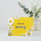 Carte Postale Bonjour printemps (Debout devant)