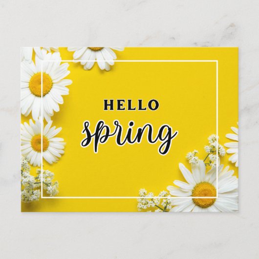 Carte Postale Bonjour printemps (Devant)