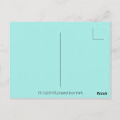 CARTE POSTALE BONJOUR PRINTEMPS FLUTTERBUN RABBIT, FUNNY BUNNY F (Dos)