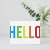 Carte Postale Bonjour Rainbow (Debout devant)