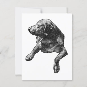 Carte Postale Bonjour rapide avec des points fins