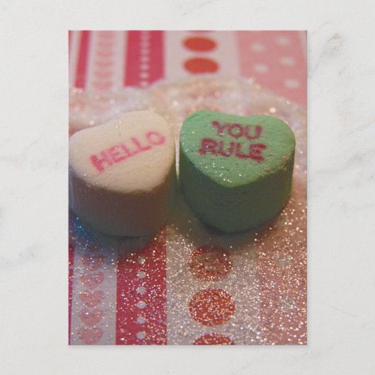 Carte Postale Bonjour, règle (Devant)