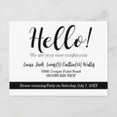 Carte Postale Bonjour rencontrer les voisins (Devant)