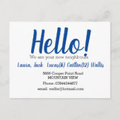 Carte Postale Bonjour rencontrer les voisins (Devant)