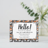 Carte Postale Bonjour rencontrer les voisins fox bois (Debout devant)