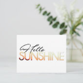 Carte postale Bonjour Soleil (Debout devant)