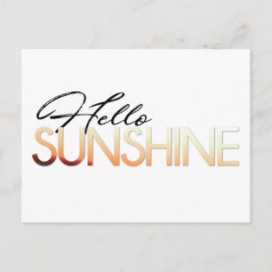 Carte postale Bonjour Soleil