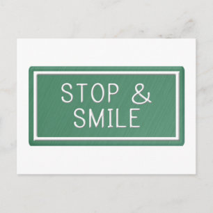 Carte Postale Bonjour Sourires Motivational Citation Vierge Cart