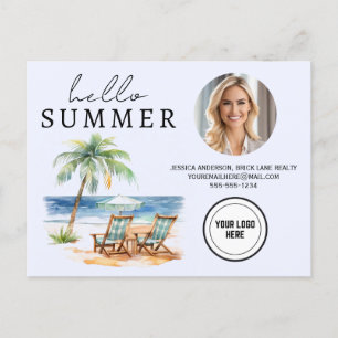 Carte Postale Bonjour Summer Business Realty Beach Agriculture