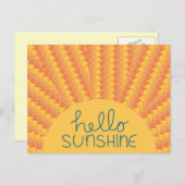 Carte Postale Bonjour Sunshine - Poste (Devant / Derrière)