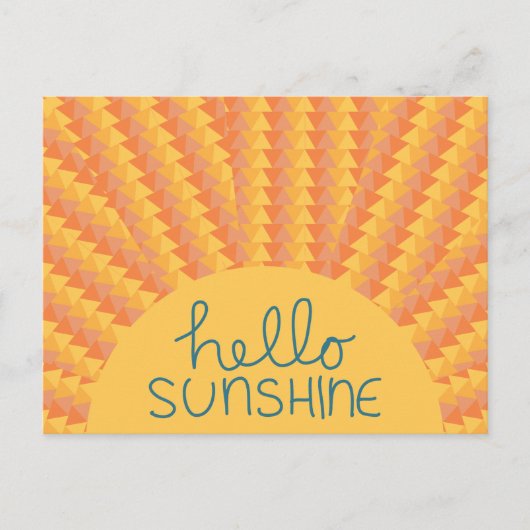 Carte Postale Bonjour Sunshine - Poste (Devant)