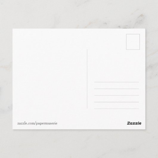 Carte Postale Bonjour Votre Nom Convivial Rouge Jaune Orange Ver (Dos)