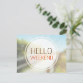 Carte Postale Bonjour Week-end 2 (Debout devant)