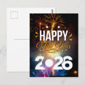 Carte Postale Bonne année (Devant / Derrière)