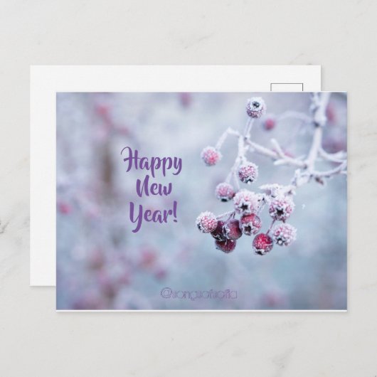 Carte Postale Bonne année ! (Devant / Derrière)