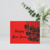 Carte Postale Bonne année (Debout devant)