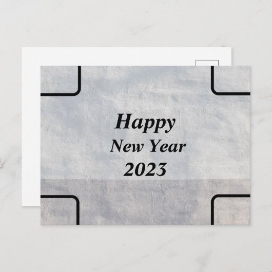 Carte postale Bonne année (Devant / Derrière)