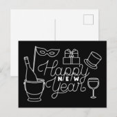 Carte Postale Bonne année (Devant / Derrière)
