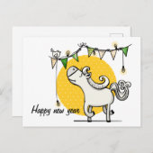 Carte Postale Bonne année (Devant / Derrière)