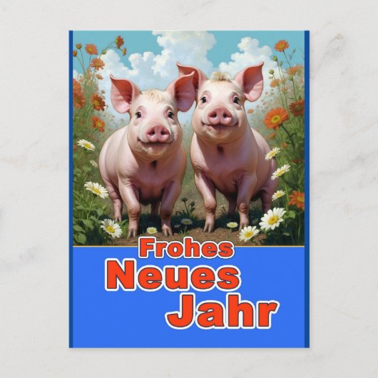 Carte Postale Bonne année (Devant)