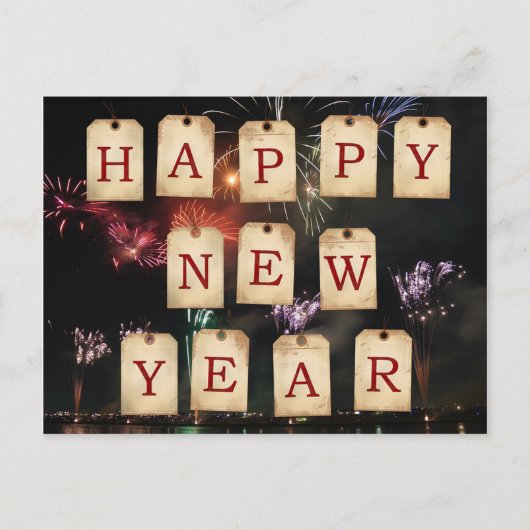 Carte Postale Bonne année (Devant)