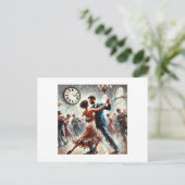 Carte Postale Bonne année, (Debout devant)