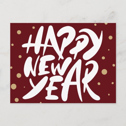 Carte Postale Bonne année (Devant)