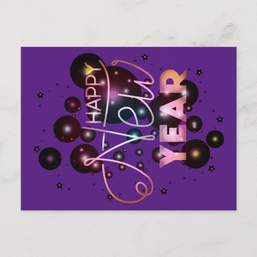 Carte Postale Bonne année (Devant)