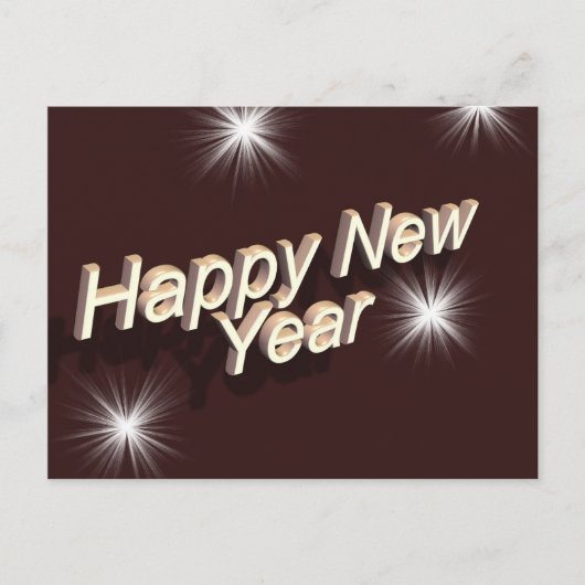 Carte Postale Bonne année (Devant)