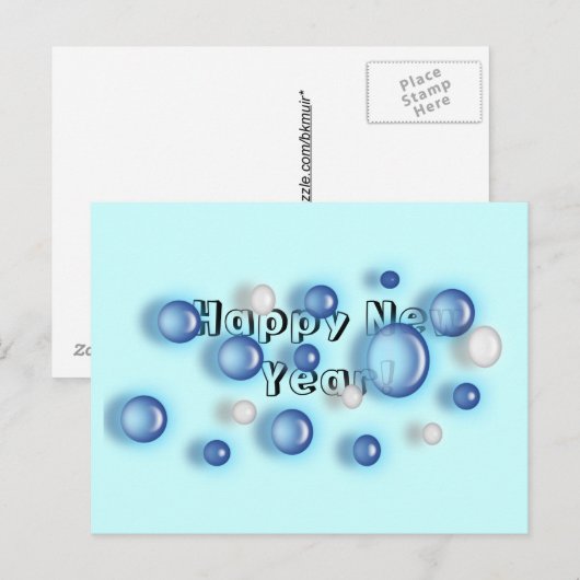 Carte postale - Bonne année ! (Devant / Derrière)