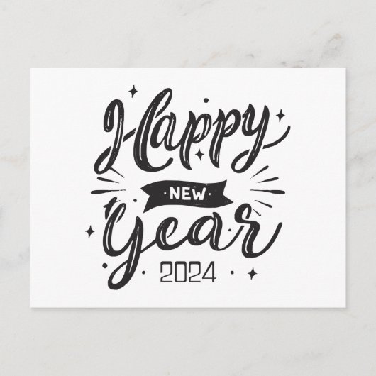 Carte Postale Bonne année 2024 (Devant)