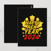 Carte Postale Bonne année 2024  (Devant / Derrière)