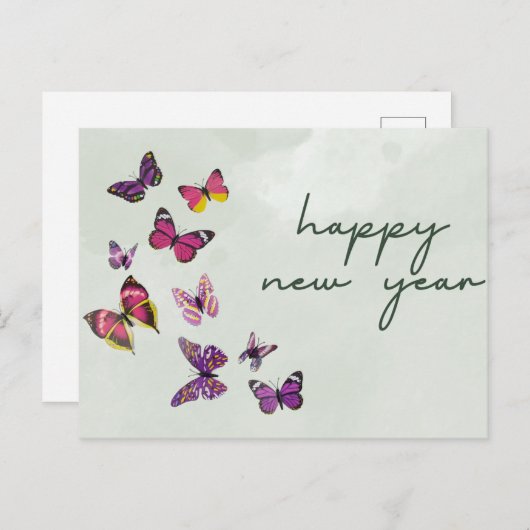 Carte Postale Bonne année 2024 (Devant / Derrière)