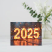 Carte Postale Bonne année 2025 (Debout devant)